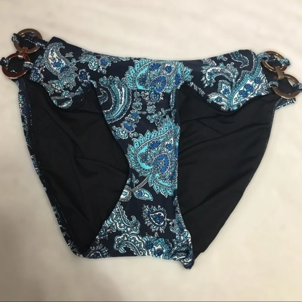 MICHAEL KORS Blue Paisley Bikini Bottom XS - Picture 13 of 14